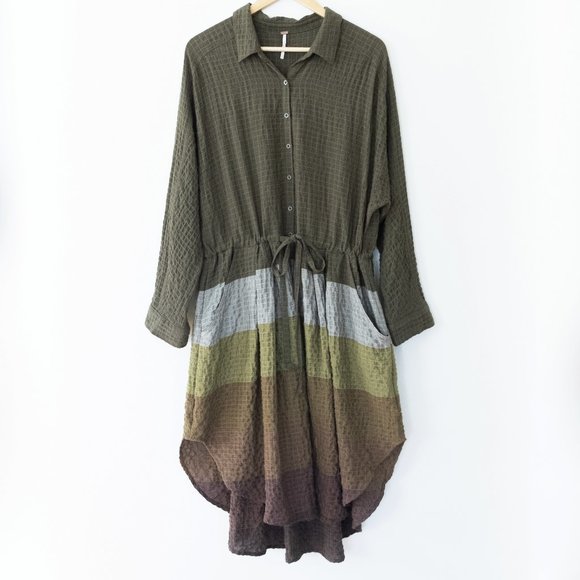Free People Dresses & Skirts - Free People Ray of Light Extreme Button Down Dress